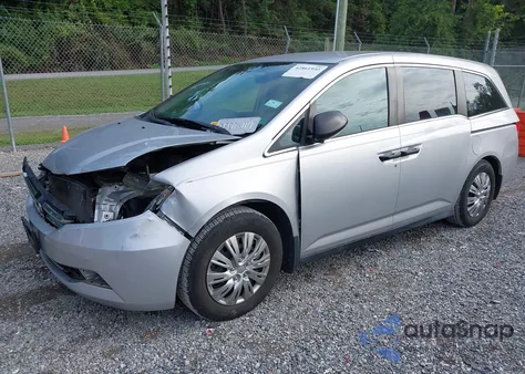 2015 Honda Odyssey Lx z USA, uszkodzony, nr VIN 5FNRL5H2XFB002639